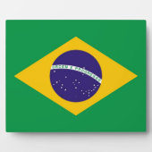 Braziliaanse vlaggenPlaque Fotoplaat (Voorkant)