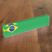 Braziliaanse vlaggestoordte naambordje (Zijkant)