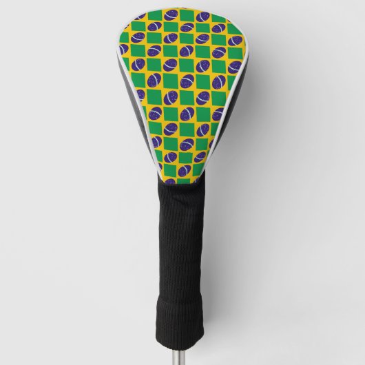 Braziliaanse vlagpatroon golfheadcover (Voorkant)