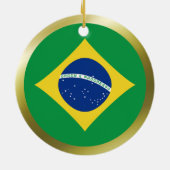Braziliaanse vlagversiering keramisch ornament (Achterkant)