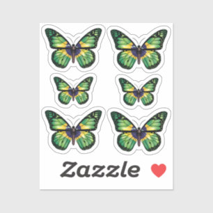 Braziliaanse vlinder Monarch-vlag Sticker