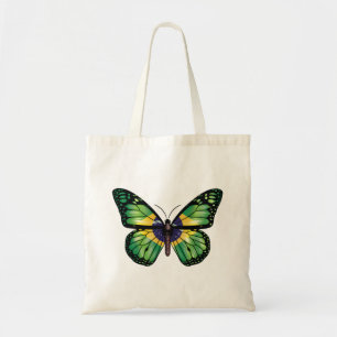 Braziliaanse vlinder Monarch-vlag Tote Bag