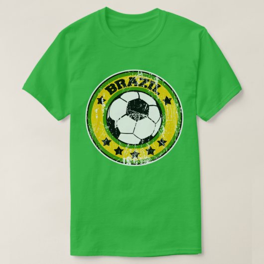 Braziliaanse Voetbal (benadeeld) T-shirt (Design voorkant)