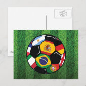 Braziliaanse Voetbal Briefkaart (Voorkant / Achterkant)