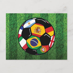 Braziliaanse Voetbal Briefkaart