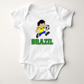 Braziliaanse Voetbal-Cartoon Romper (Voorkant)