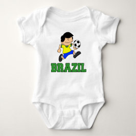 Braziliaanse Voetbal-Cartoon Romper