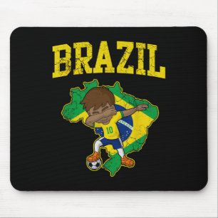 Braziliaanse Voetbal Jongen Braziliaanse Voetbal D Muismat