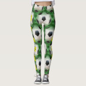 Braziliaanse Voetbal Leggings (Voorkant)
