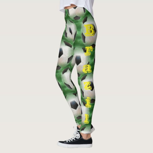 Braziliaanse Voetbal Leggings (Links)