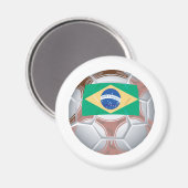 Braziliaanse Voetbal Magneet (Voorkant / Achterkant)