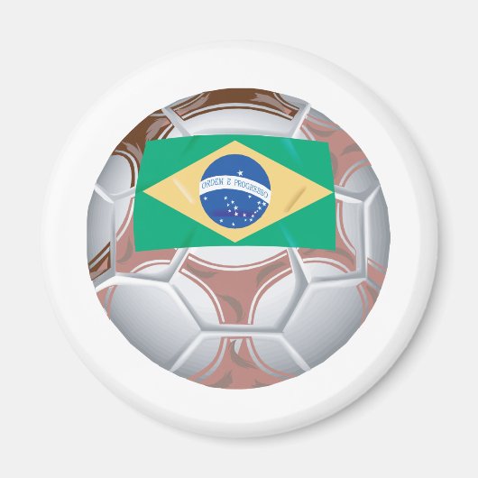 Braziliaanse Voetbal Magneet (Voorkant)