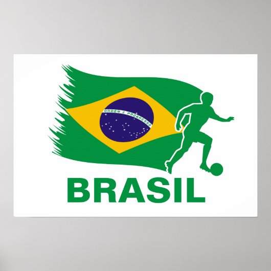 Braziliaanse Voetbal Poster (Voorkant)