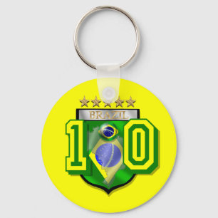Braziliaanse Voetbal Sleutelhanger