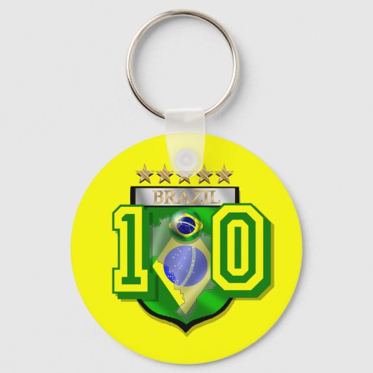 Braziliaanse Voetbal Sleutelhanger (Voorkant)