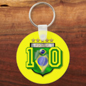 Braziliaanse Voetbal Sleutelhanger (Voorkant)