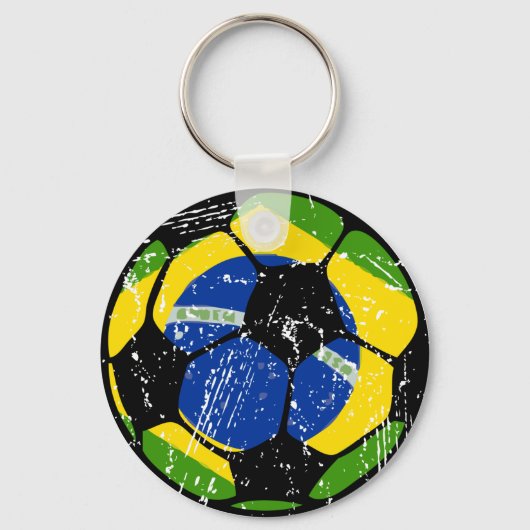 Braziliaanse Voetbal Sleutelhanger (Voorkant)