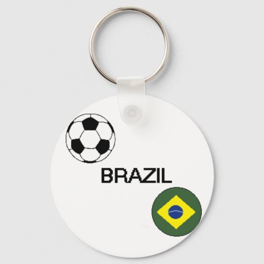 Braziliaanse Voetbal-Sleutelhanger Sleutelhanger (Voorkant)