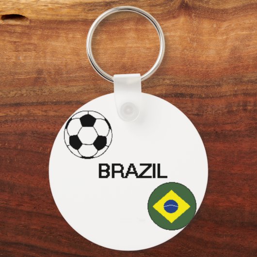 Braziliaanse Voetbal-Sleutelhanger Sleutelhanger (Voorkant)