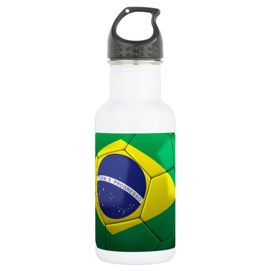 Braziliaanse Voetbal Waterfles (Voorkant)