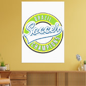 Braziliaanse voetbalkampioenen canvas afdruk (Insitu (Woonkamer))