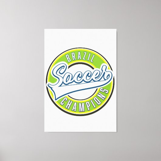 Braziliaanse voetbalkampioenen canvas afdruk (Voorkant)