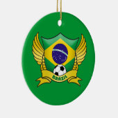 Braziliaanse voetbalornament keramisch ornament (Rechts)