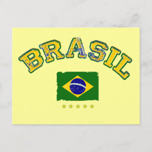 Braziliaanse voetbalstijl briefkaart