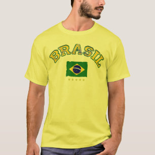 Braziliaanse voetbalstijl t-shirt