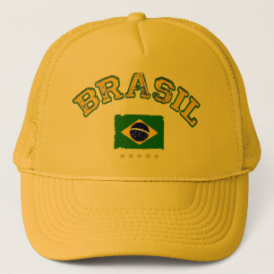 Braziliaanse voetbalstijl trucker pet
