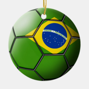 Braziliaanse voetbalversiering keramisch ornament