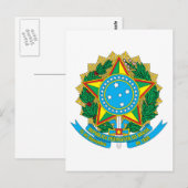 Braziliaanse wapenschild Briefkaart (Voorkant / Achterkant)