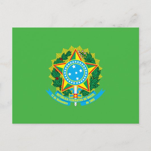 Braziliaanse wapenschild briefkaart (Voorkant)