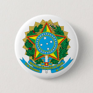 Braziliaanse wapenschild Button