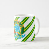 Braziliaanse wapenschild koffiemok (Voorkant rechts)