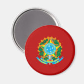 Braziliaanse wapenschild magneet (Voorkant / Achterkant)