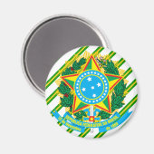Braziliaanse wapenschild magneet (Voorkant / Achterkant)