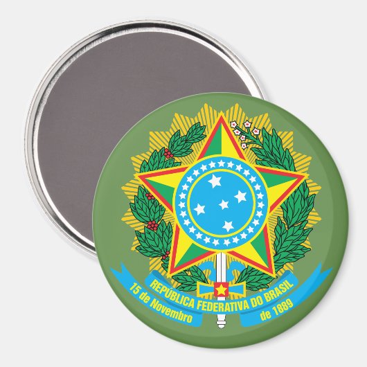 Braziliaanse wapenstilstand Magnet (Voorkant / Achterkant)
