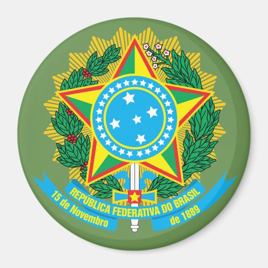 Braziliaanse wapenstilstand Magnet (Voorkant)