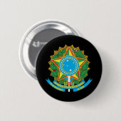 Braziliaanse wapenstilstand ronde button 5,7 cm (Voorkant /achterkant)