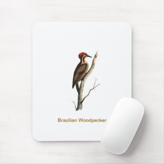 Braziliaanse Woodpeckervogel Mousepad Muismat (Met muis)