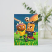 Brazilian açaí bowl versus Scottish shortbread soc Briefkaart (Staand voorkant)