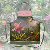 Brazilian Cattelya Orchid Hummingbird Monogram   Schort