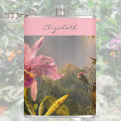 Brazilian Cattelya Orchid Hummingbird Monogrammed Heupfles