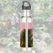 Brazilian Cattelya Orchid Hummingbird Monogrammed Waterfles