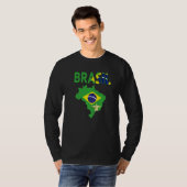 Brazilian Flag Idea For Men & Brasil Flag 1 T-shirt (Voorkant volledig)