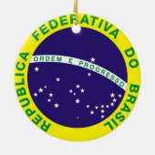 BRAZILIAN Flag Ornament (Achterkant)