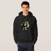 Brazilian Jiu Jitsu and Grappling Gorilla Hoodie (Voorkant volledig)