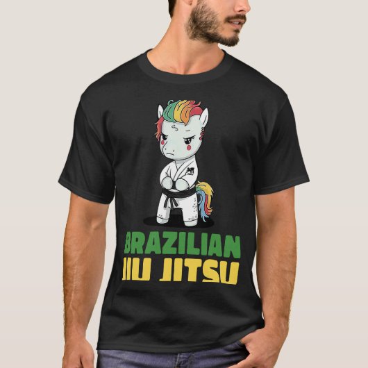 Brazilian Jiu Jitsu and Grappling Unicorn T-shirt (Voorkant)