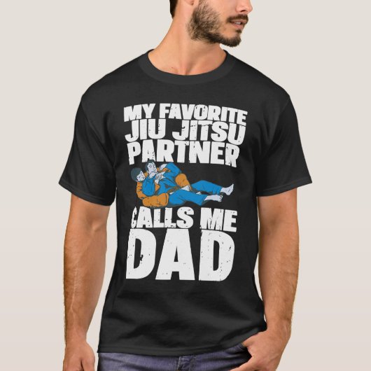 Brazilian Jiu Jitsu Dad BJJ Mixed Martial Jiu Jits T-shirt (Voorkant)